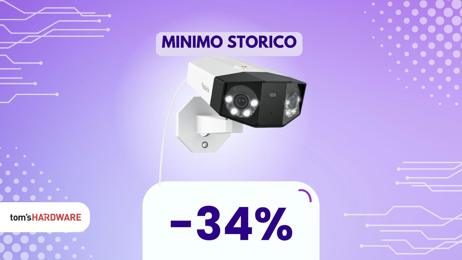 Vuoi una vista panoramica senza installare due telecamere? Ecco quella giusta!