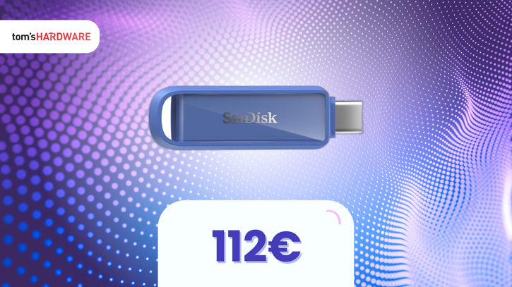 Immagine di SanDisk Unità USB Type-C 1TB a soli 112€ su Amazon