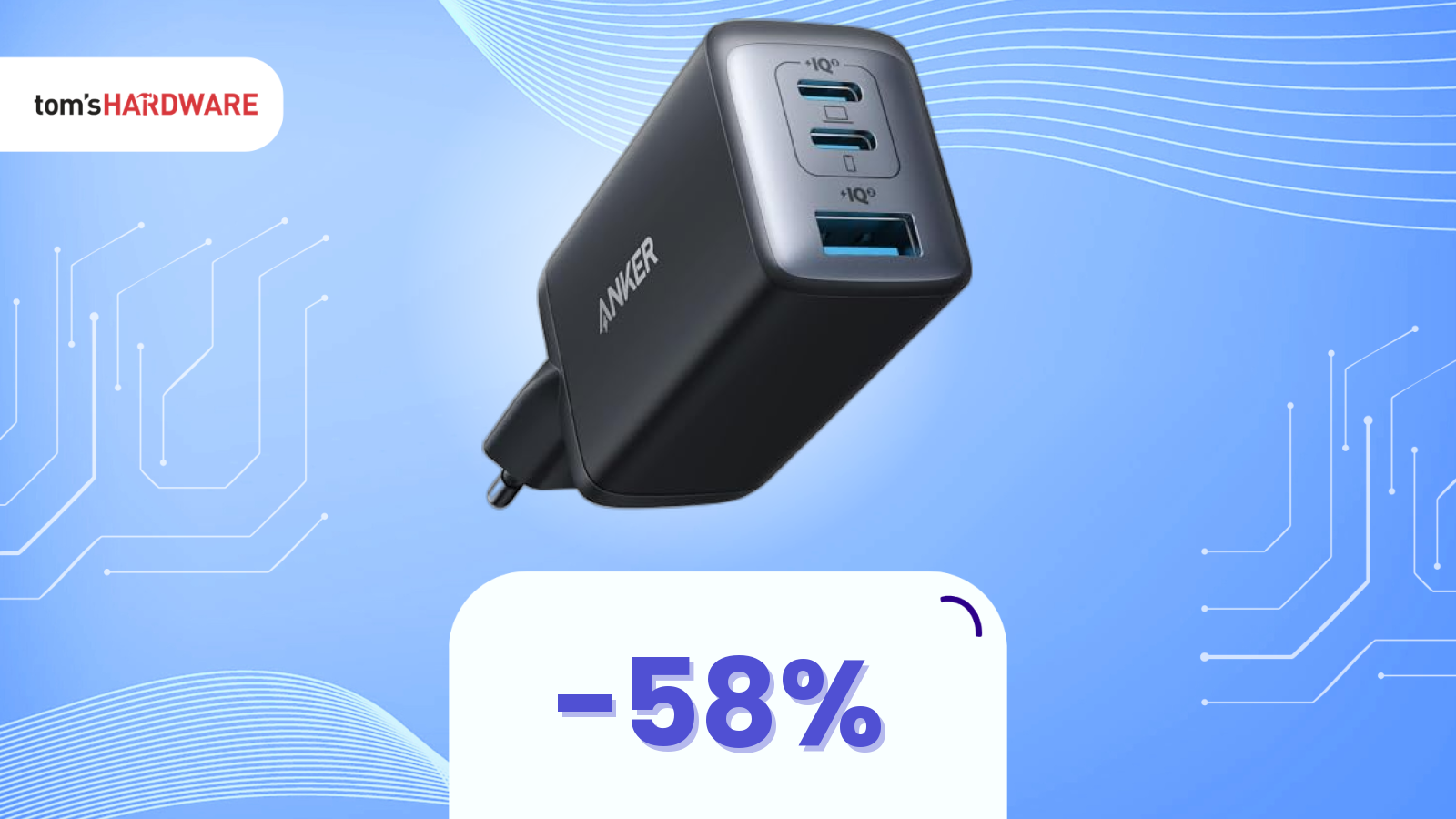 Smartphone senza caricatore? Risolvi subito con questo Anker a -58%!