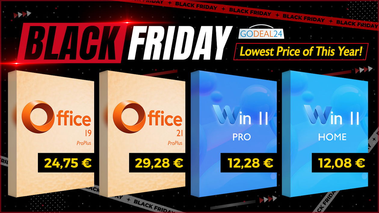 Immagine di Black Friday 2025: Windows 11 a 12€ e Office 2021 a soli 29€