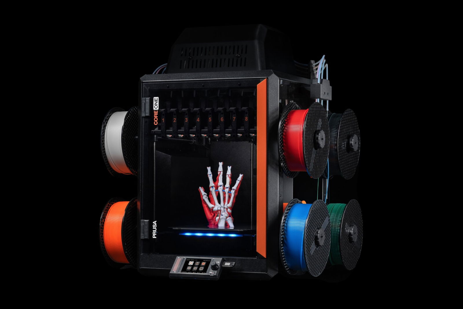 Bondtech rivoluziona la Prusa CORE One: ora stampa 8 materiali