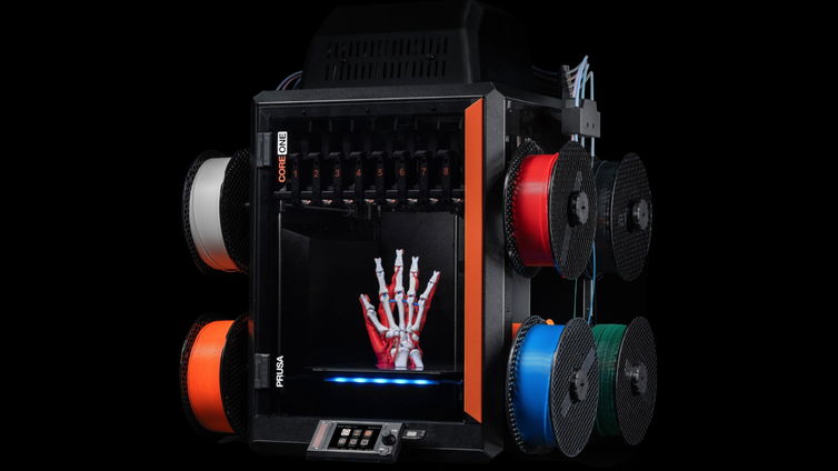 Immagine di Bondtech rivoluziona la Prusa CORE One: ora stampa 8 materiali