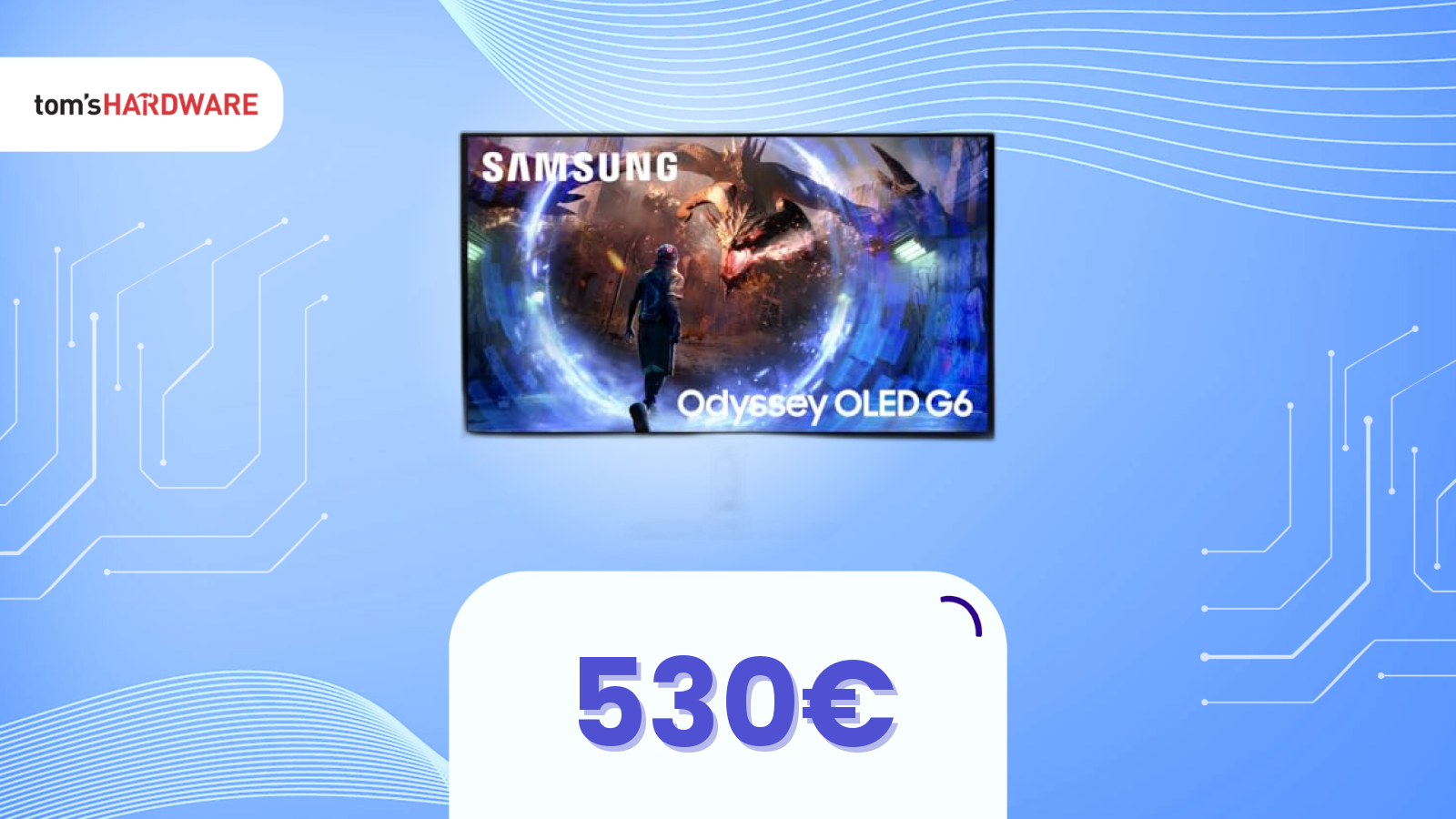 Samsung Odyssey G6 in super sconto: OLED e 360Hz a 530€
