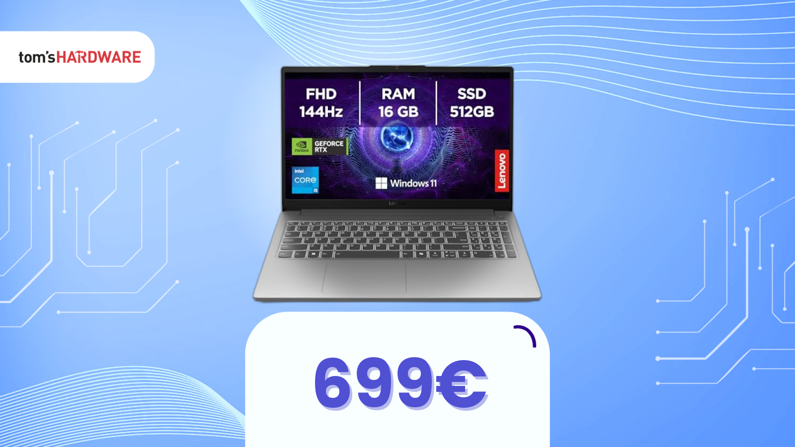 Un notebook gaming a meno di 700€? Questo di Lenovo oggi è scontato di 250€