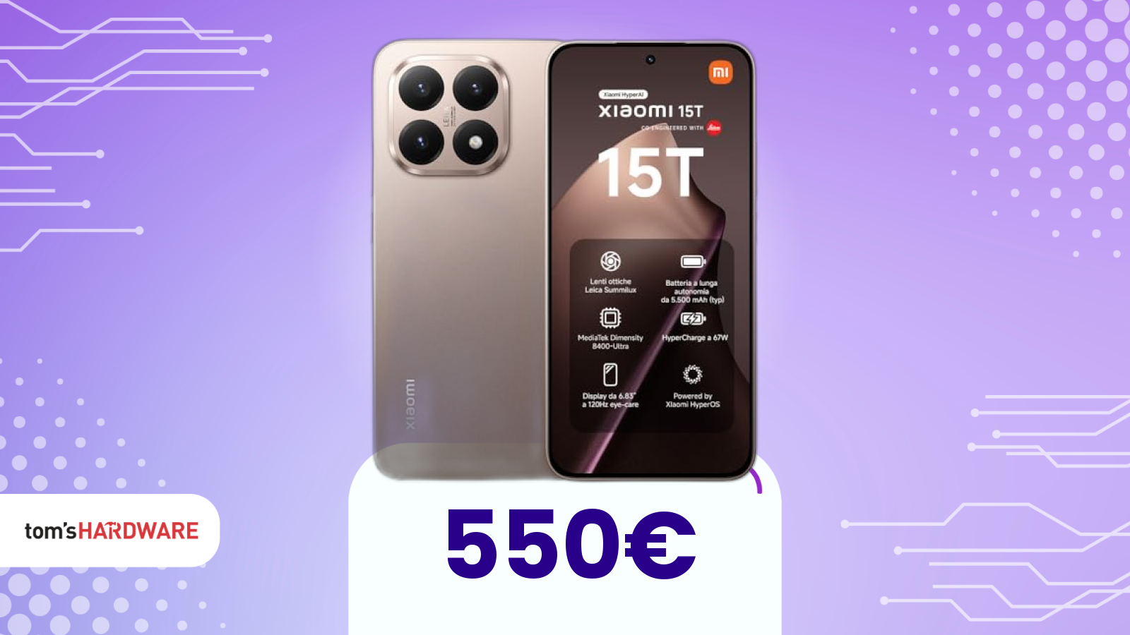XIAOMI 15T da 512GB a PREZZO SHOCK per il Black Friday! 150€ di sconto e prezzo più basso di sempre