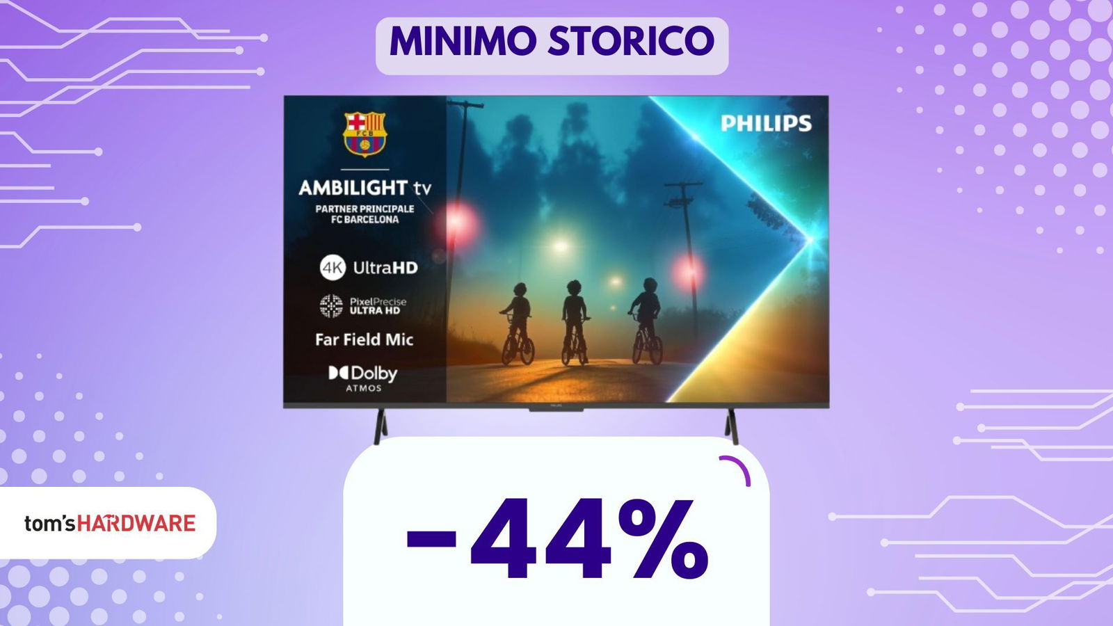 Dai nuova vita alle tue visioni con questo TV Philips Ambilight scontato del 44%!