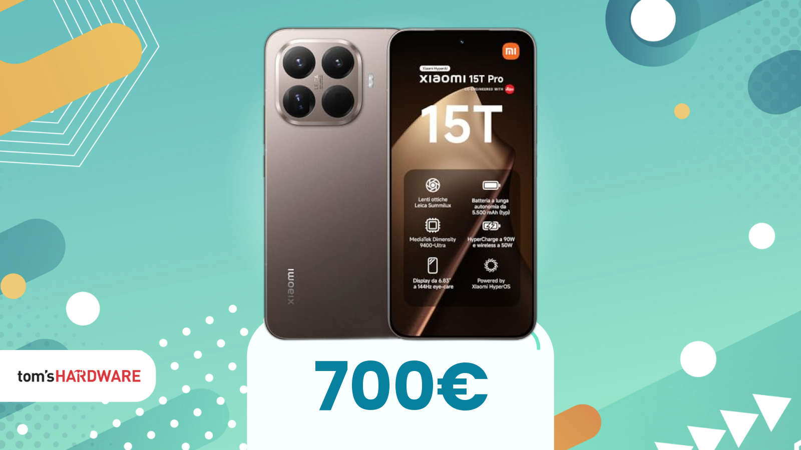 XIAOMI 15T Pro con teleobiettivo Leica 5x a soli 700€!