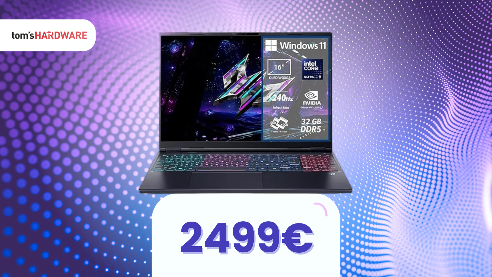 Acer Predator Helios Neo 16S potenza pro a un PREZZO SHOCK! -600€