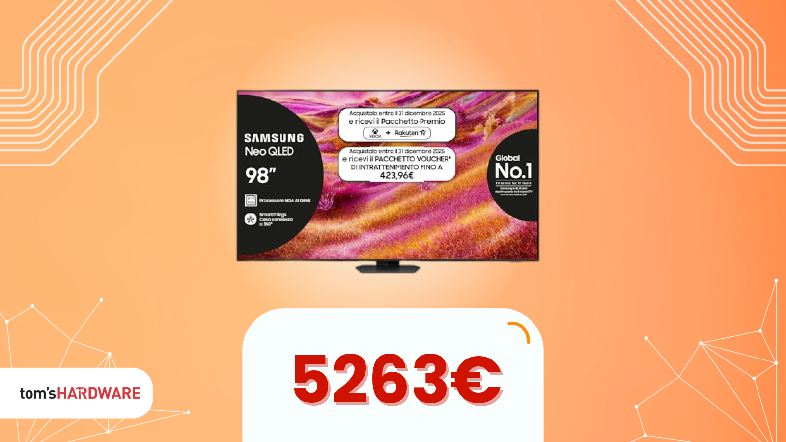 Una delle TV più costose del Black Friday: il prezzo crolla di migliaia di euro