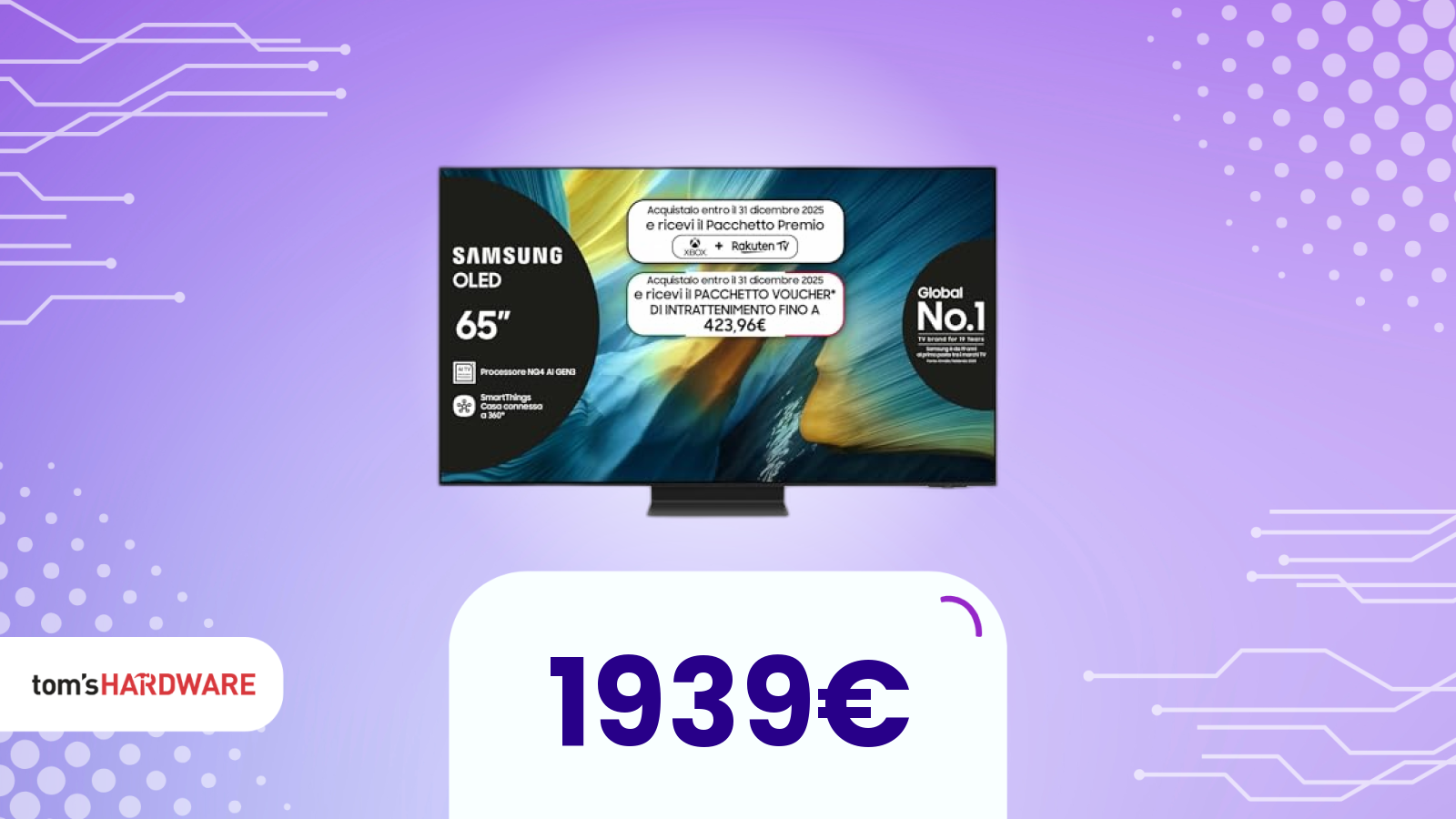 Un doppio vantaggio: grande sconto e voucher da 400€ su una TV OLED top di gamma