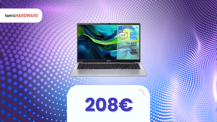 Immagine di Acer Aspire a soli 208€! Prestazioni Windows a prezzo da Chromebook