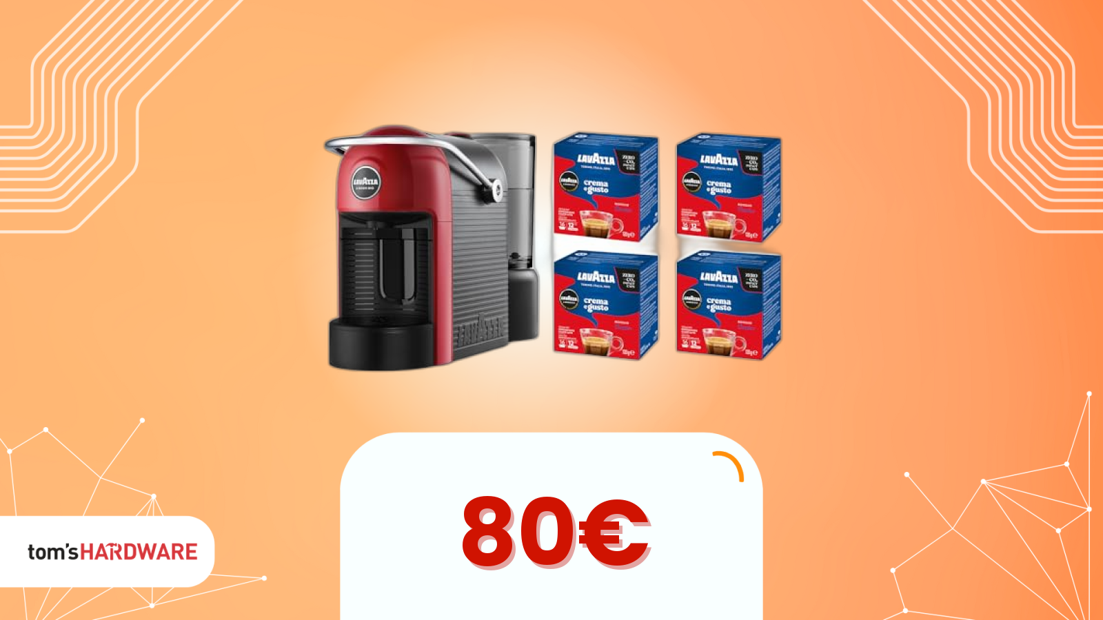 Oltre la macchina del caffè: Amazon include 64 capsule Lavazza