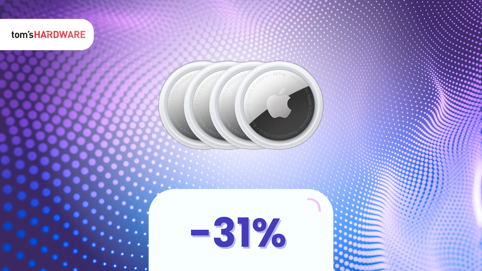 AirTag mania: 4 pezzi Apple a 89€ solo questo Black Friday