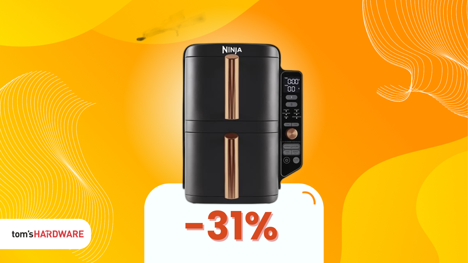 Praticamente due friggitrici ad aria al prezzo di una! Che bomba questa Ninja Double Stack