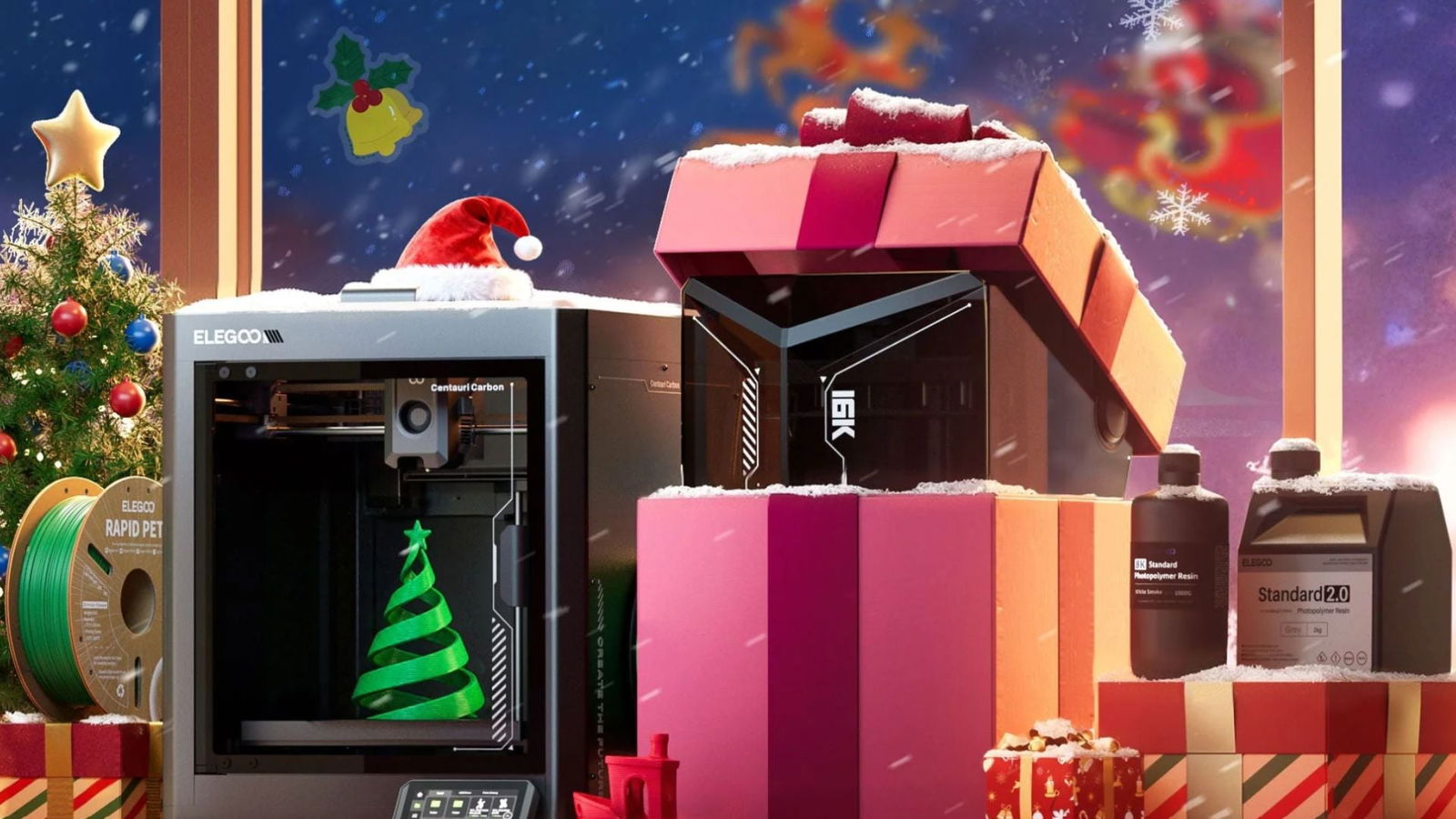 Inizia a stampare in 3D questo Natale con le offerte Elegoo divise in 4 round