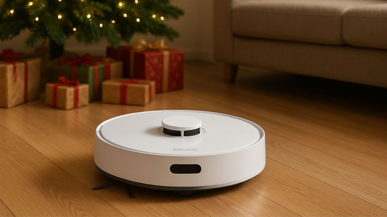 Immagine di Natale senza fatica: regala un robot Dreame e goditi pavimenti perfetti
