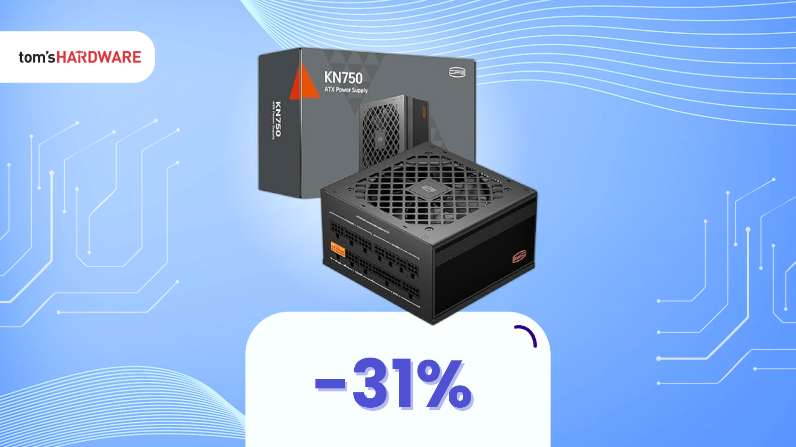 Risparmia il 31% su questo alimentatore 750W 80 Plus Gold