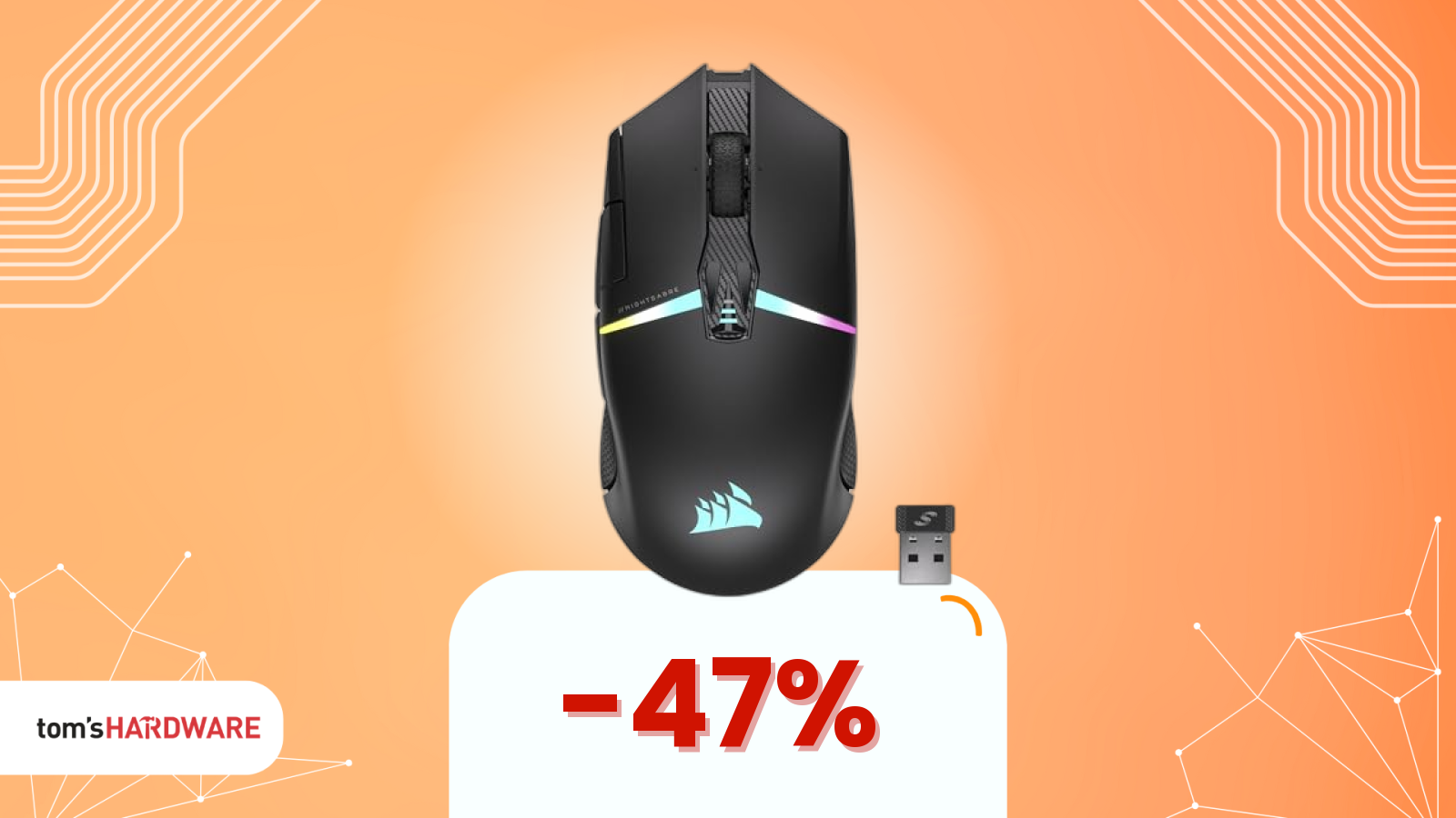 Mouse Corsair top di gamma: oggi a 89€ invece di 170€