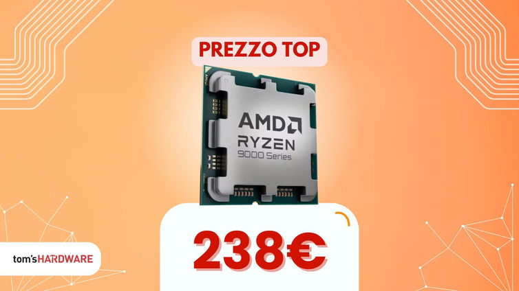 Immagine di Solo 2€ di coupon, ma il 9700X a 238€ è il top per le performance!