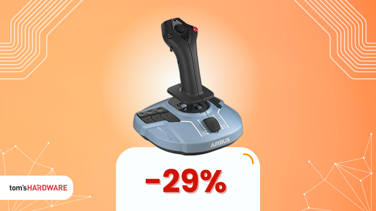 Immagine di Un mini cockpit davanti a te: il Thrustmaster che garantisce divertimento sotto i 50€