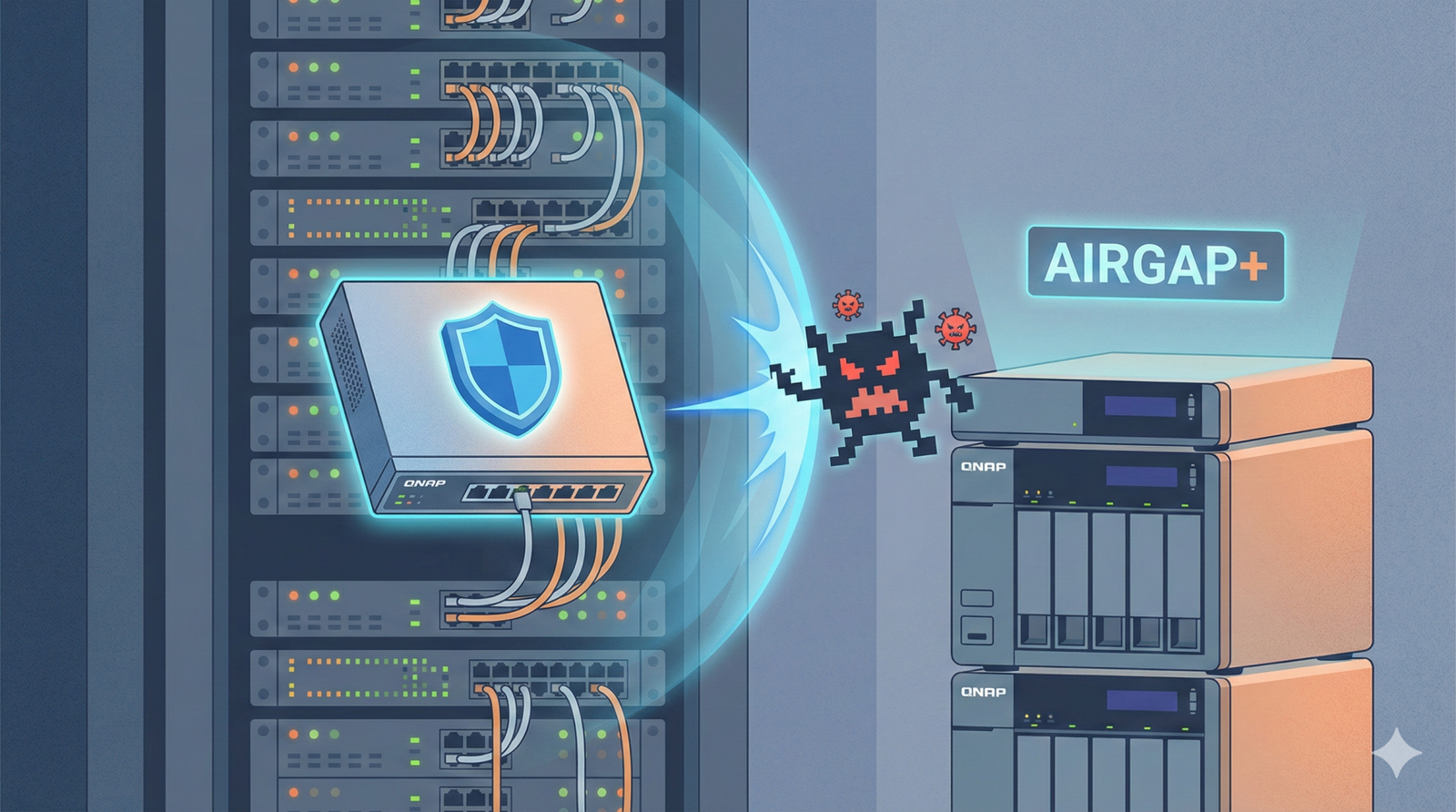 QNAP estende Airgap+: ora anche gli switch proteggono il backup dal ransomware