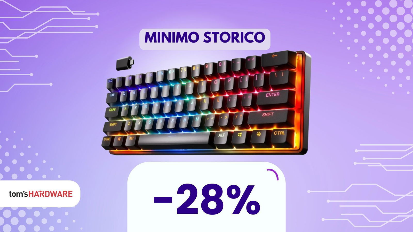 Più di 70€ di sconto su una tastiera premium (primo sconto)