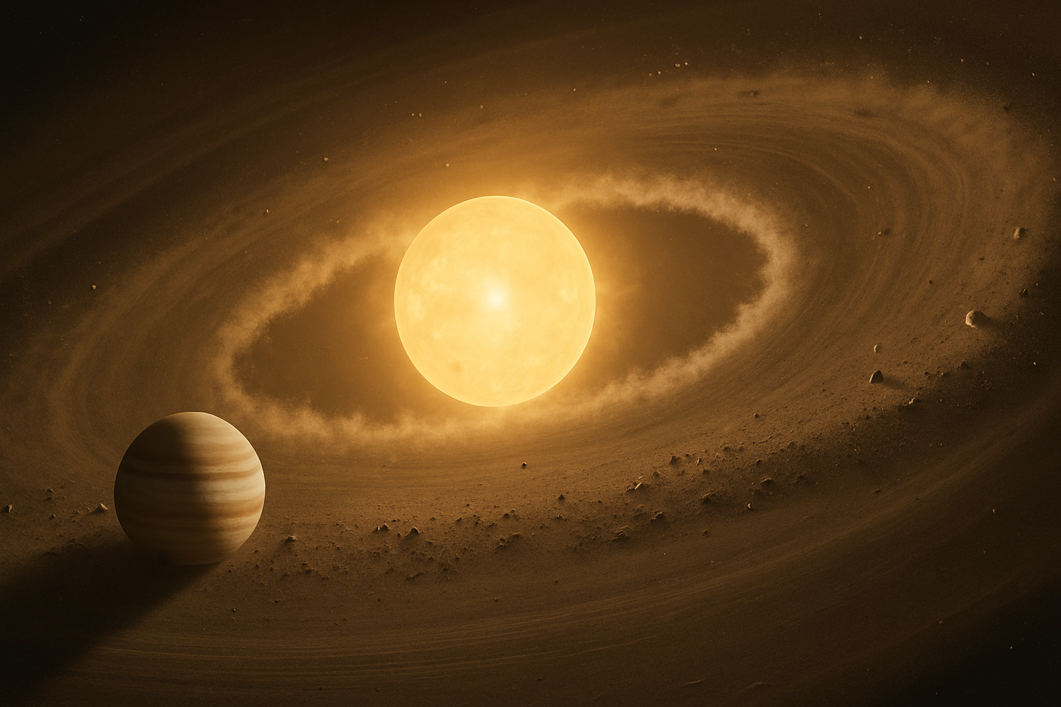 Astrofisica, risolto l’enigma della migrazione dei Giovi caldi