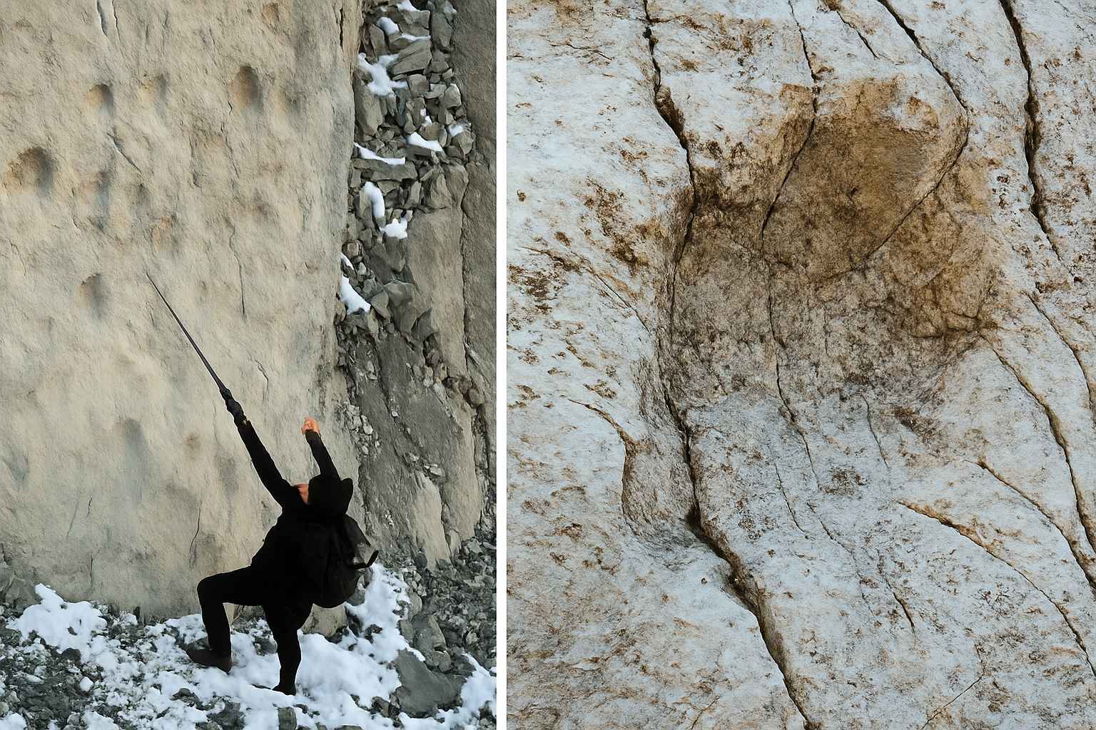 Stelvio, scoperte impronte di dinosauri giganti