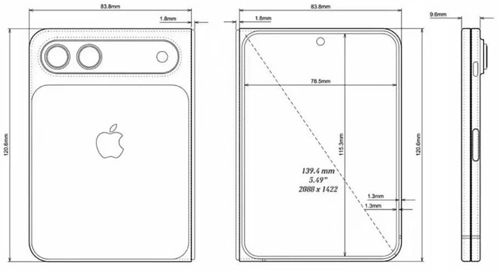 iPhone Fold sarà grande come un iPad mini una volta aperto