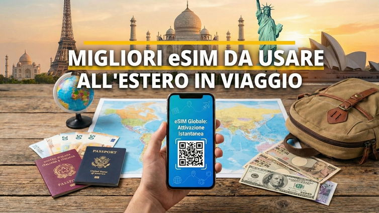 Immagine di Migliori eSIM da usare all'estero in viaggio (febbraio 2026)