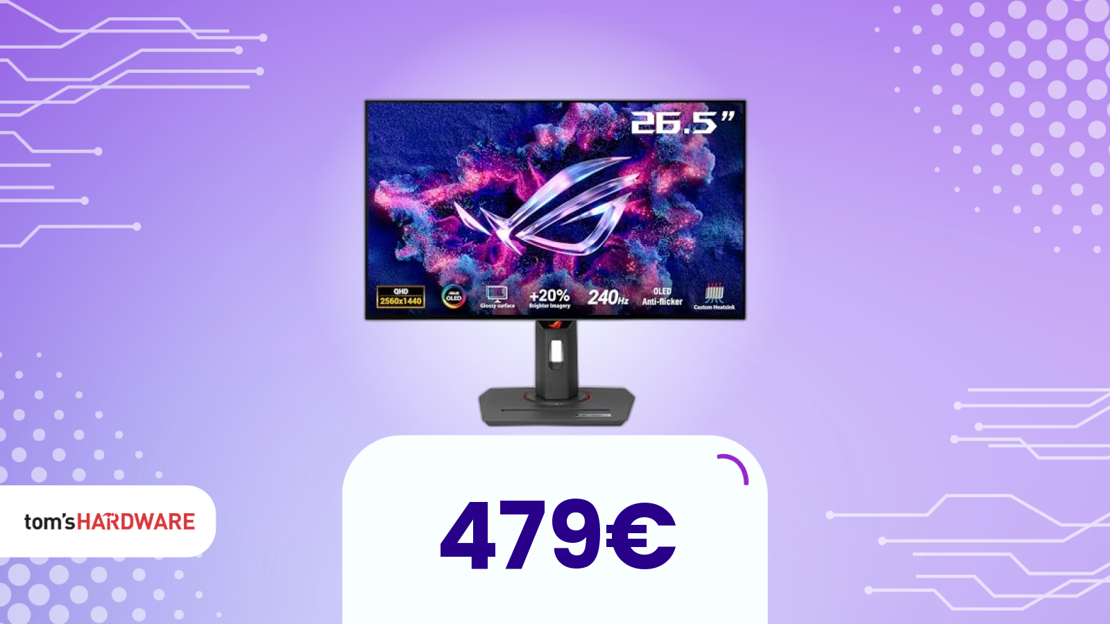 Il monitor ASUS ROG (OLED) che sta facendo impazzire il web è ora in offerta