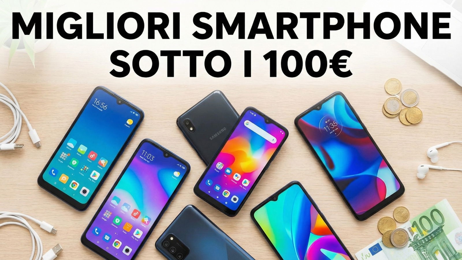 Migliori smartphone sotto i 100€ (dicembre 2025)