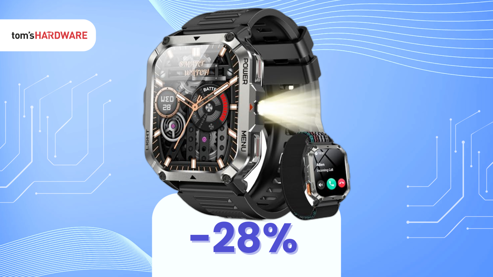 Come un telefono rugged, ma al polso: questo smartwatch affronta ogni sfida