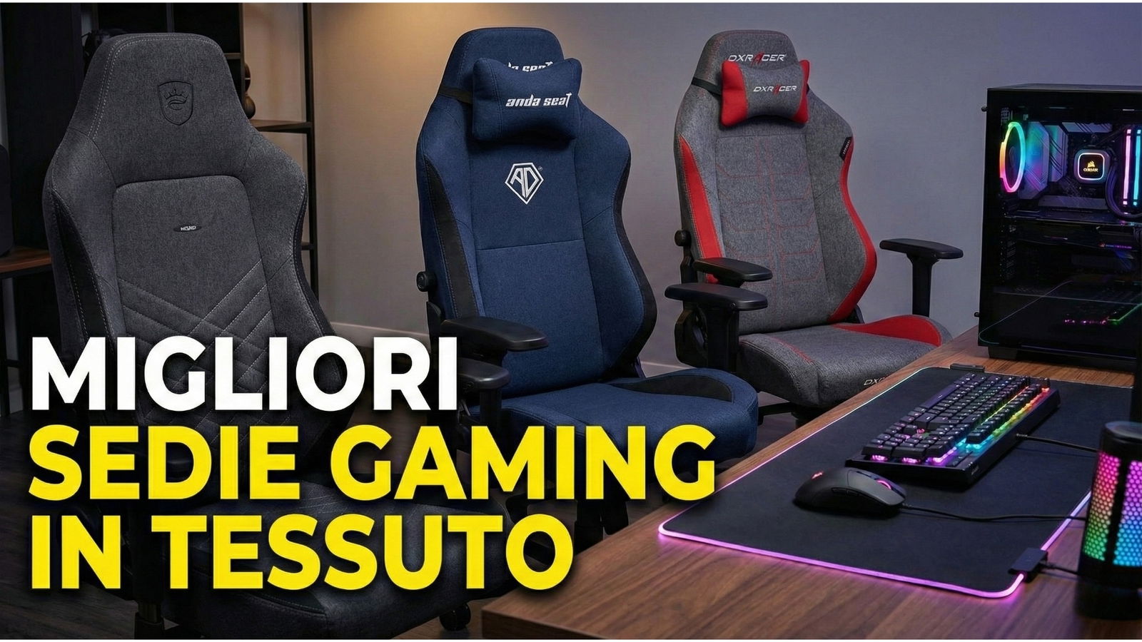 Migliori sedie gaming in tessuto (dicembre 2025)