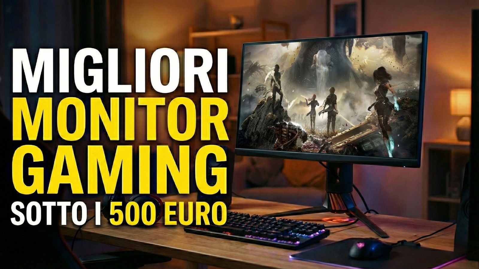 Migliori monitor gaming sotto i 500 euro (dicembre 2025)