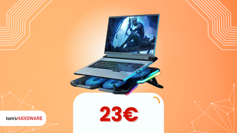 Immagine di 23€ per un potente sistema di raffreddamento a 4 ventole per notebook. Affrettati!