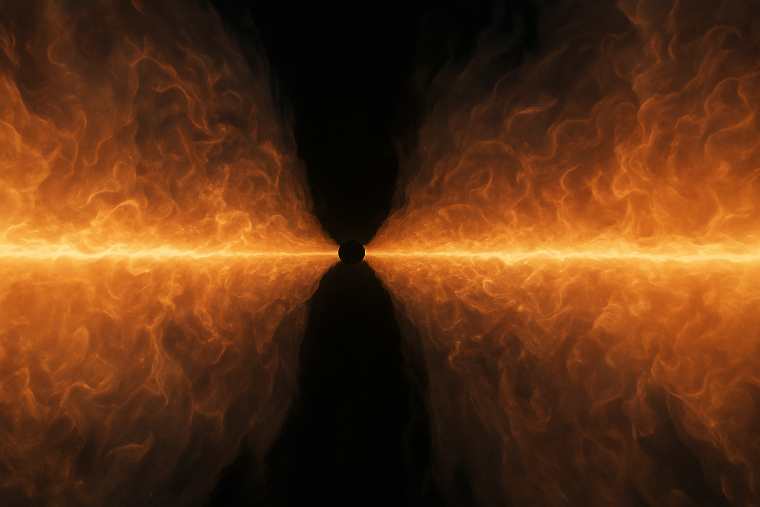 Una nuova simulazione svela i processi vicino ai buchi neri