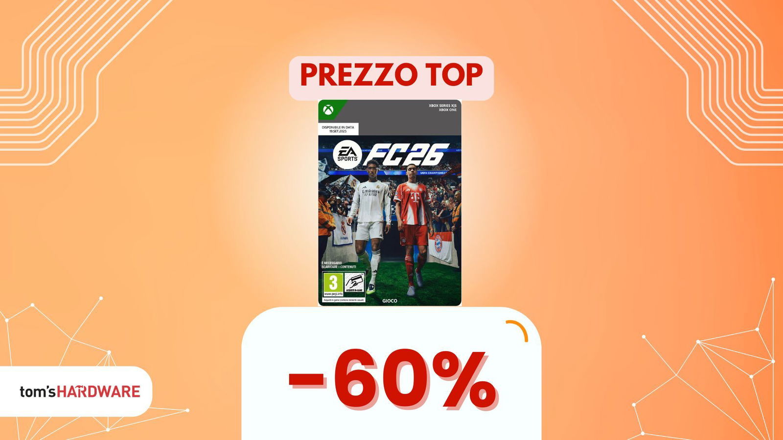 EA SPORTS FC 26 su Xbox: oggi il codice Amazon è scontato del 60%!