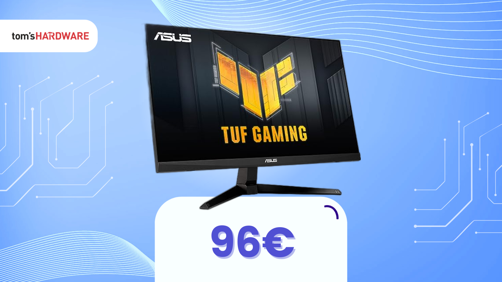 Vuoi un monitor gaming Asus sotto i 100€? Non serve cercare, Amazon ce l’ha oggi
