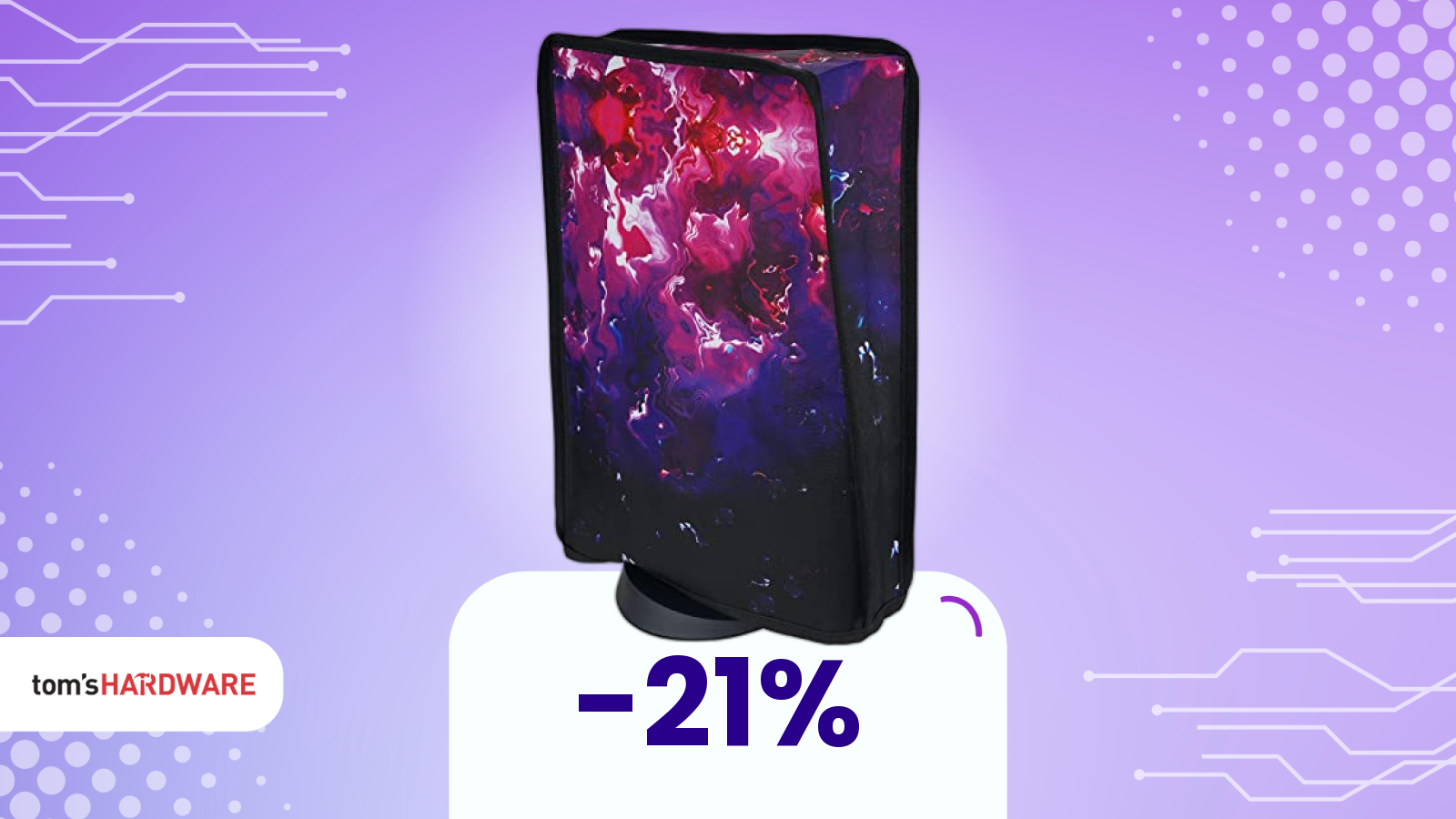 Difendi la tua PS5 da polvere e graffi con questa elegante cover lava