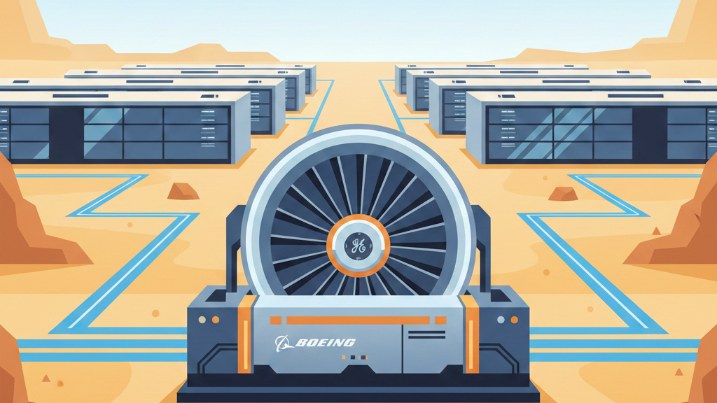 Immagine di Generatori diesel e motori a reazione presi dagli aerei per i datacenter