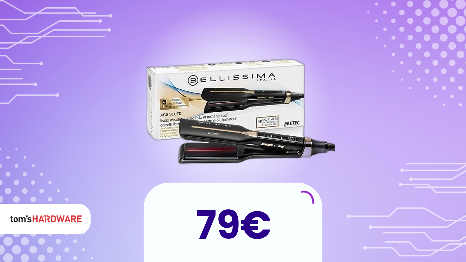 Bellissima Imetec Absolute Piastra 4XL a SOLI 79€ su Amazon!