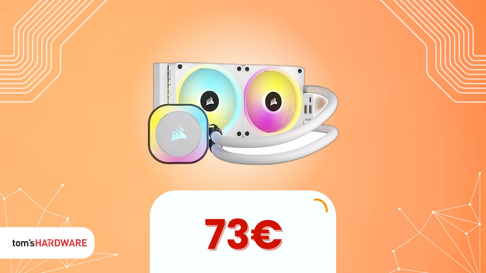 Offerta lampo su questo dissipatore a liquido AIO di CORSAIR! Oggi vi costa solo 73€