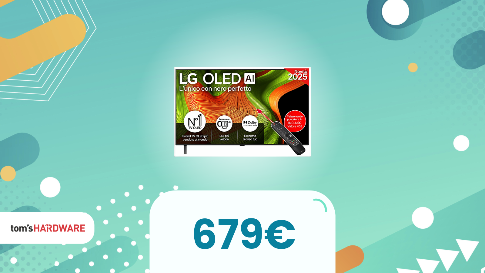 Super offerta per questa LG OLED AI B5 da 48" 4K! Solo 679€ su Mediaworld!