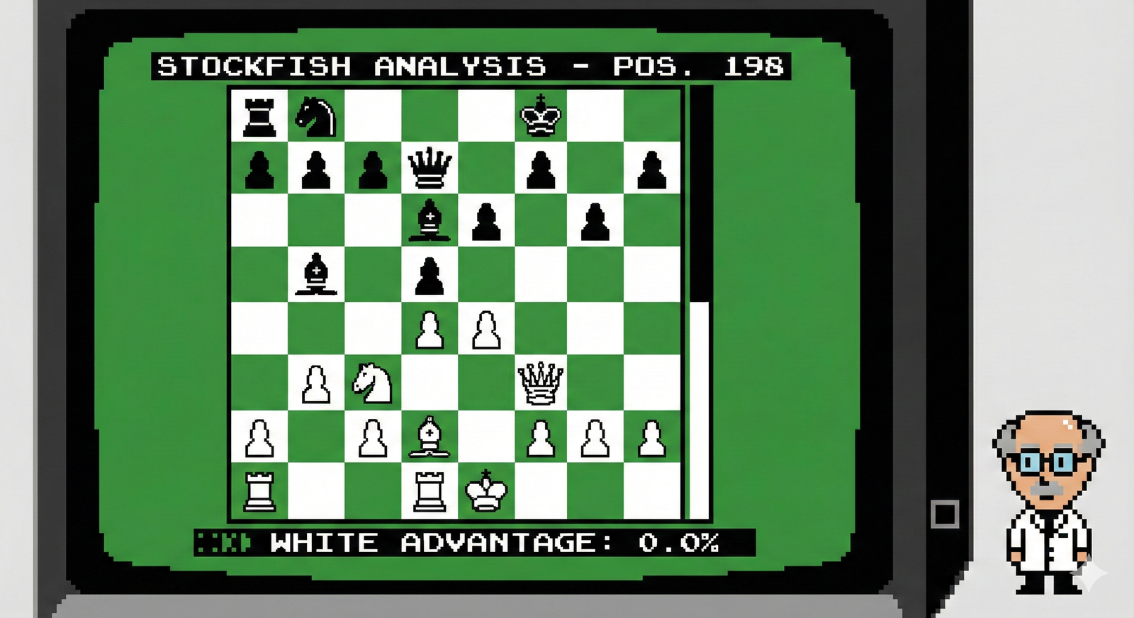 C’è un problema negli scacchi, che si risolve cambiando la posizione di partenza