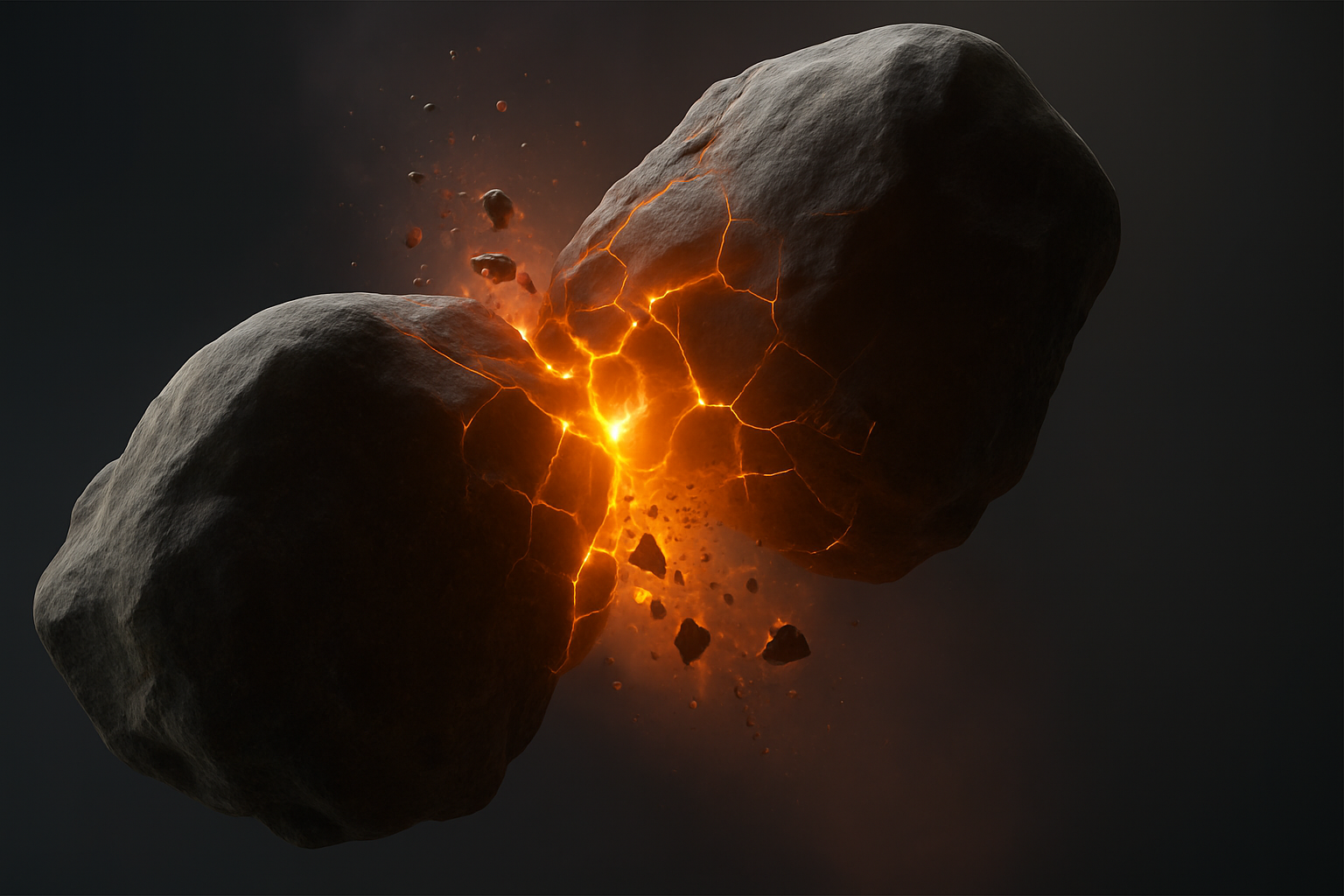 Quello che sembrava un pianeta era una collisione cosmica