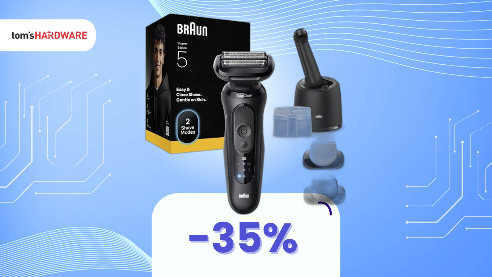 Barba perfetta e spesa contenuta! Con l'offerta di oggi sul Braun Serie 5 avete entrambe le cose (-35%)