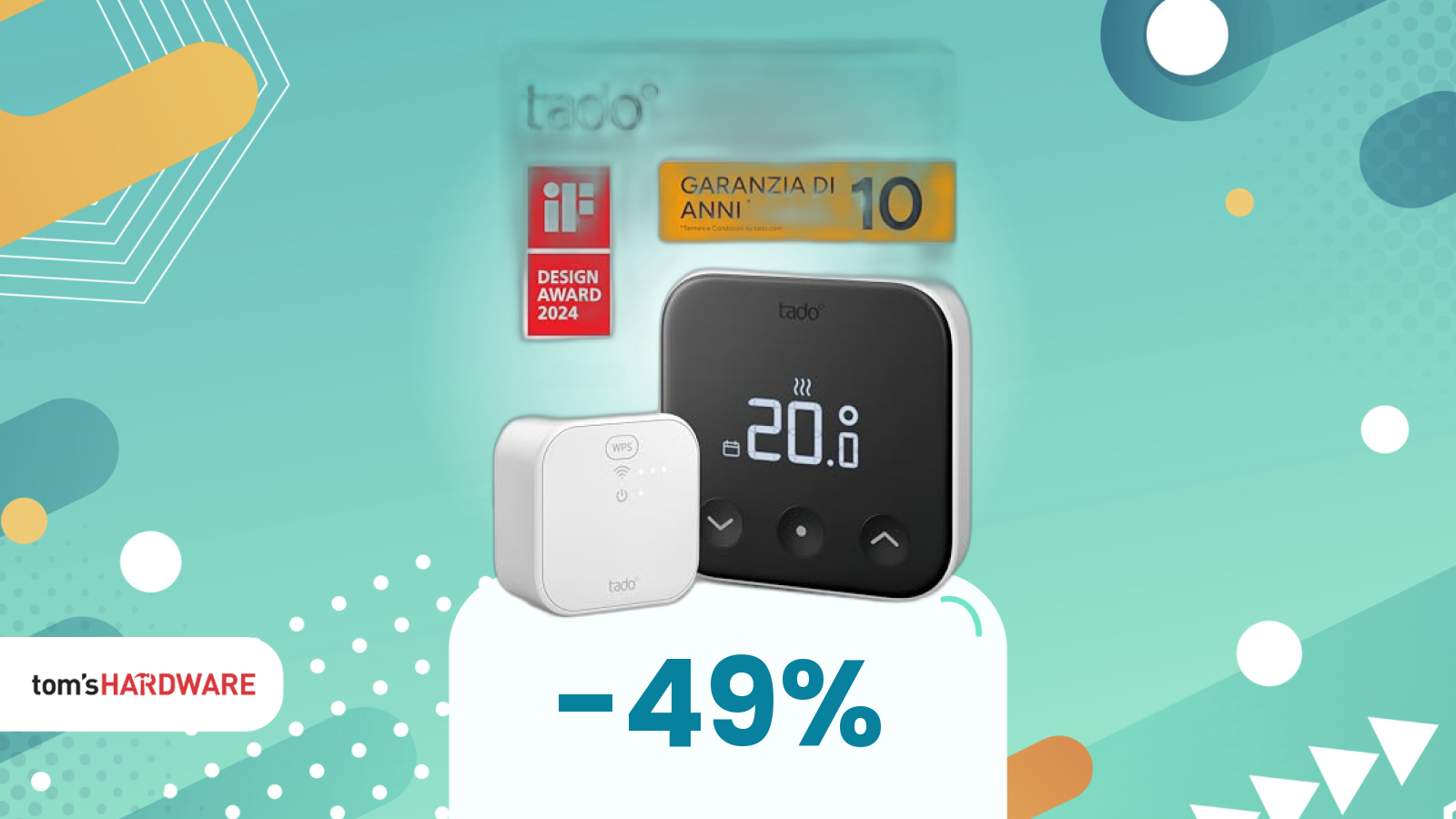 Inverno rigido? Risparmia fino al 55% di gas con un termostato smart! Oggi tado° X Starter Kit costa il 49% in meno