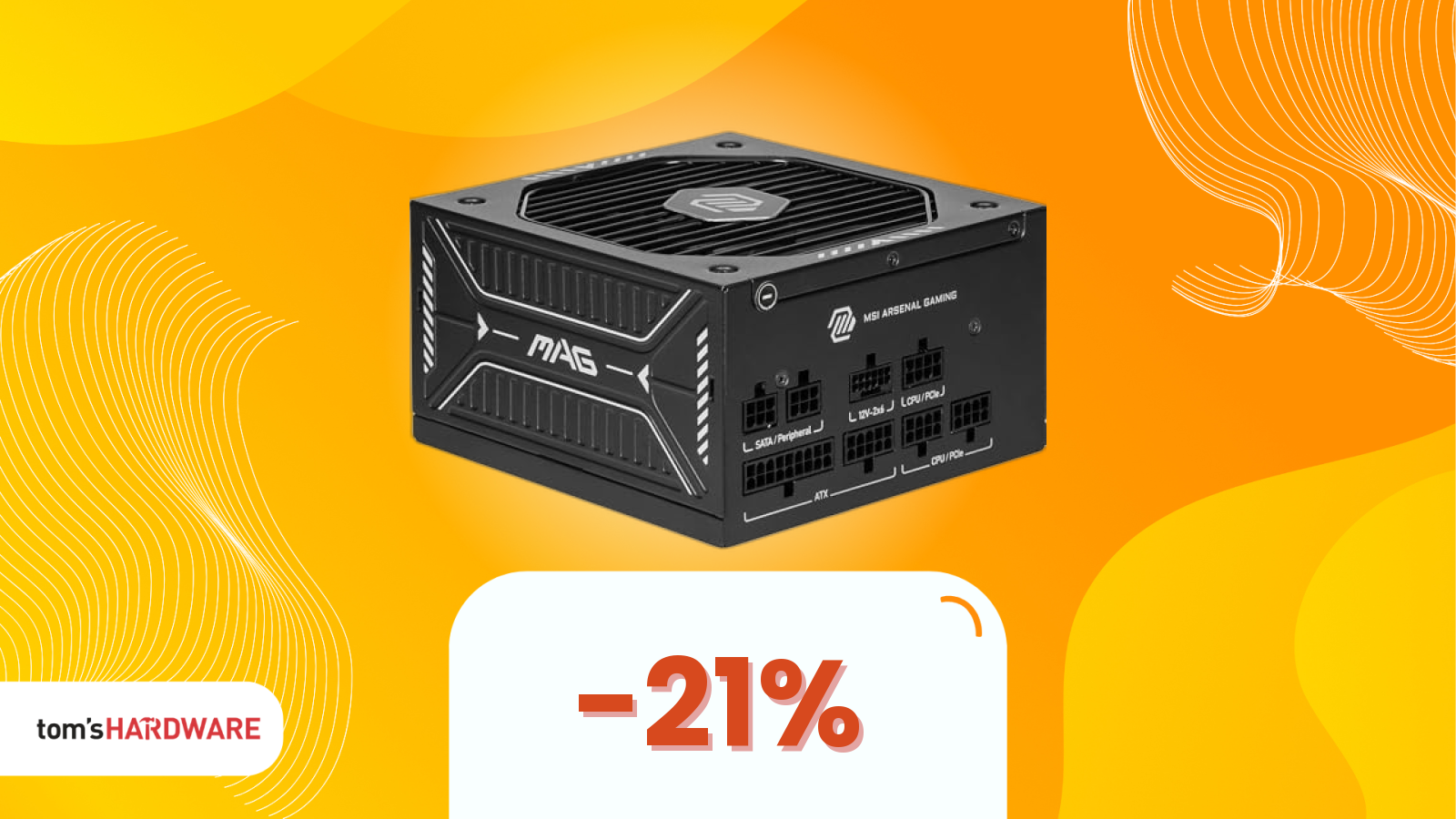 Prezzo MINIMO per questo alimentatore MSI da 650W 80 PLUS Gold! Oggi costa solo 85€