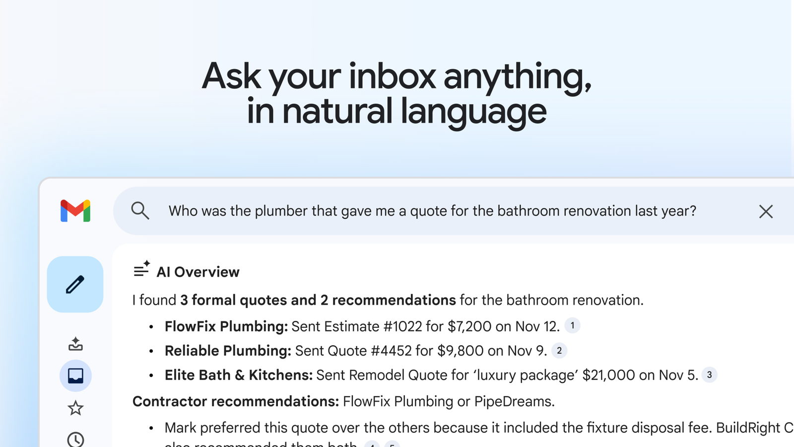 Gmail diventa il tuo assistente personale con Gemini
